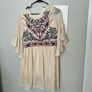 flowy embroidered mamma mia dress